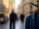Blazer sur cintre livré à un client parisien